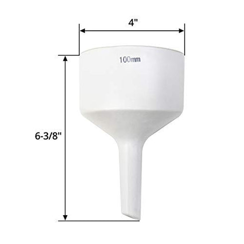 QWORK 100mm Porcelain Buchner Filtration Funnel for Lab