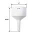 QWORK 100mm Porcelain Buchner Filtration Funnel for Lab