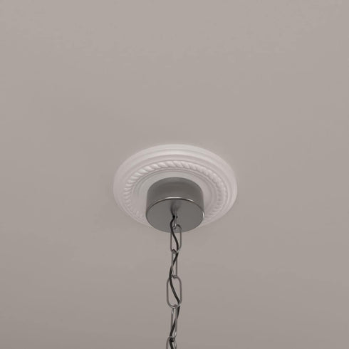 Ekena Millwork CM07AL Small Alexandria Ceiling Medallion, 7 7/8"OD x 3/4"P, Factory Primed