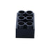 2pcs 500V 60A 3 Position Dual Row Screw Terminal Block, Black Electrical Barrier Terminal Strip for Power Distribution