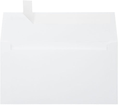 LUXPaper Photo Greeting Invitation Envelopes | 4 3/8" x 8 1/4" | 50 Qty, Bright White, 70lb. Text