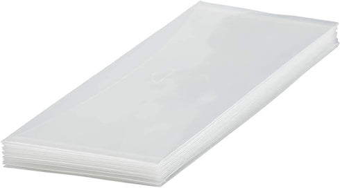JAM PAPER Plastic Envelopes with Tuck Flap Closure - #10 Business - 4 x 10 - Clear - 12/Pack