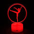 HPBN8 Ltd 3D 7/16 Optical Illusion Ballet Night Light USB Powered Touch Switch Remote Control LED Decor Lamp Colors