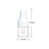 100Pcs 1ml Clear Mini Cute Glass Dropper Bottles with Eye Dropper Dispenser for Essential Oil, White Cap