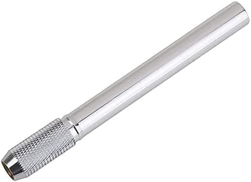 BWESOO Silver Pencil Extenders, Dual Head Adjustable Metal Handle Pen Holder for School Office Desk Supplies