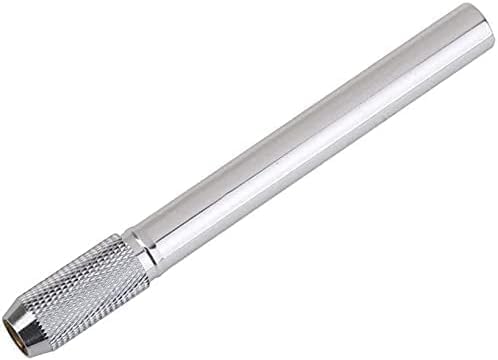 BWESOO Silver Pencil Extenders, Dual Head Adjustable Metal Handle Pen Holder for School Office Desk Supplies