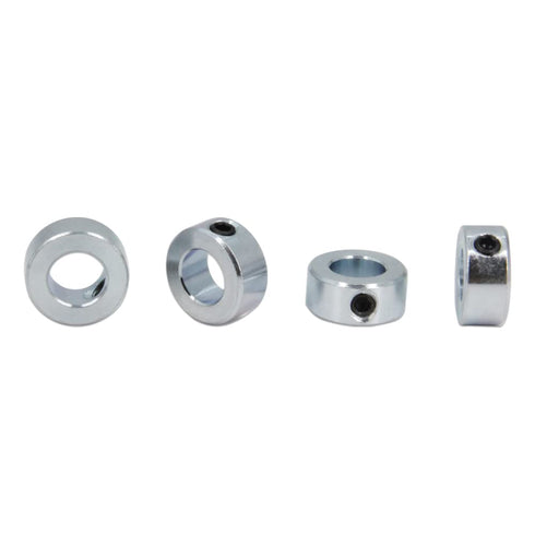 5/8" Bore Shaft Collar with Zinc Plated Solid Steel Style, Set Screw Shaft Collars for Industrial Use, 4pcs/Pack