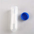 Hilitand 45ml Test Tubes, Transparent Plastic Sample Bottles with Lids for Portable Travel Needle Storage