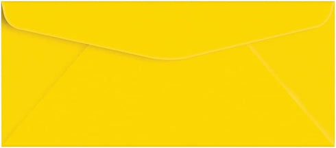 Sun Yellow Bright Color #10 Envelopes - Great for Mailing Letters, Business Memos, Invitations, Invoices, Bills | 4