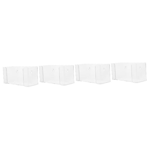 Unomor 4pcs Mask Holder Wall Mount Dispenser Glove and Mask Storage for