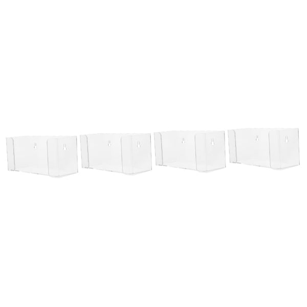 Unomor 4pcs Mask Holder Wall Mount Dispenser Glove and Mask Storage for