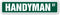 HANDYMAN Street Sign, Repairman Fix It Plumber, Indoor/Outdoor 36" Wide Plastic Sign