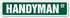 HANDYMAN Street Sign, Repairman Fix It Plumber, Indoor/Outdoor 36" Wide Plastic Sign