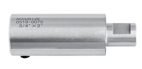 Accusize Industrial Tools 3''/75mm Extension for 3/4'' Weldon Shank Annular Cutter, Weldon Adapter, 0519-0075