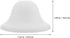 7.48X7.48X3.93In 2-Pack UKCOCO Round Mushroom Lamp Shade Replacement for Table and Floor Lamps Plastic Lampshade Cover