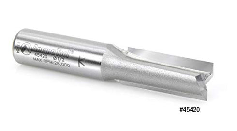 Amana Tool - 45427-01 Carbide Tipped Straight Plunge 1/2 Dia x 2-1/2 x 1/2" Shank
