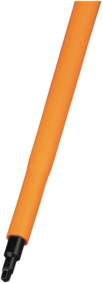 Klein Tools 6886INS Insulated Screwdriver, 1000V #1 Square Tip with 6-Inch Shank, Cushion-Grip Handle