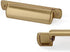 2 Pack Cup Pulls 2-1/2"(64mm) Center to Center Drawer Pulls Champagne Bronze Cabinet Hardware for Kitchen Cabinets