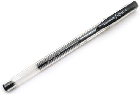 Uni-ball Signo UM-100 Gel Ink Pen, 0.5 mm, 10 Pcs (Black)