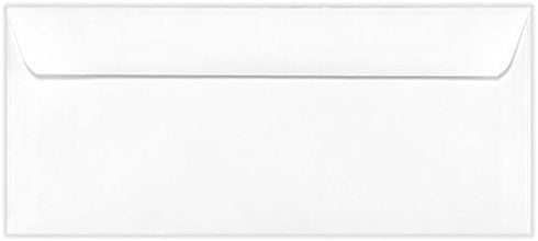 LUXPaper #10 Business Window Envelopes, Machine Insertable, 4 1/8" x 9 1/2", White, 250 Qty