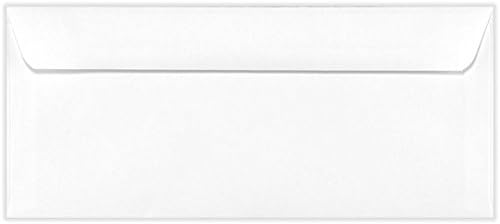 LUXPaper #10 Business Window Envelopes, Machine Insertable, 4 1/8" x 9 1/2", White, 250 Qty