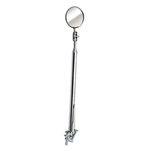 Ullman E-2 Circular Telescoping Pocket Inspection Mirror, 1-1/4" Diameter, 8" Overall Length