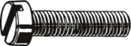 GRAINGER APPROVED M2.5-0.45 x 10 mm. Cheese Head Slotted Machine Screw, 100 pk.