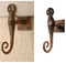 VAN DYKE'S RESTORERS Colonial Style Solid Iron Rail Tail Shutter Dogs (Pack