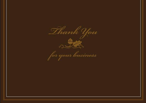 5x7 Inches, 25 26 (T9013) CEO Cards - Business Thank You Greeting Cards (Professional Design), Cards & White Envelopes
