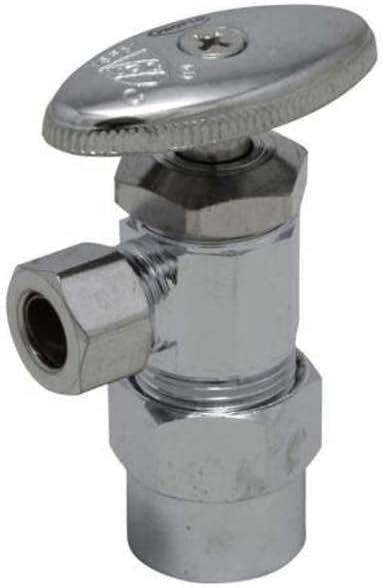 PROFLO PFXAV32C 1/2" x 3/8" Multi Turn Angle Supply Stop - Chrome by ProFlo