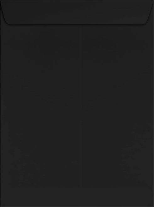LUXPaper 9 x 12 Open End Envelopes | Peel & Press | Midnight Black | 80lb. Text | 50 Qty