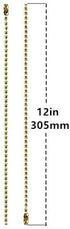 12 Inches 2pcs Ceiling Fan Pull Chain, Handle Ceramic Zipper Extension Chandelier Ceiling Fan Zipper
