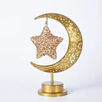 Generic Modern LED Moon Table Lamp Touch-Activated Multi-Color Changing Lights Halloween Christmas Crescents