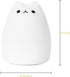 7-Color Cat Night Light, USB Rechargeable Silicone Cute Night Light for Kids Baby Children, Changing LED Cat Lamp