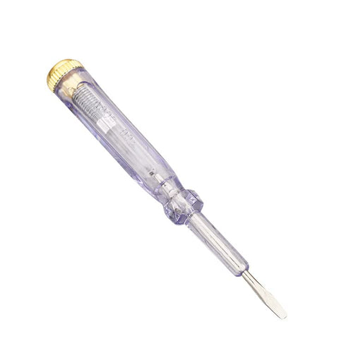 Fielect Tester Screwdriver, Voltage Tester Light Circuit Tester Electric Test Pen AC100-500V (Clear 1pcs)