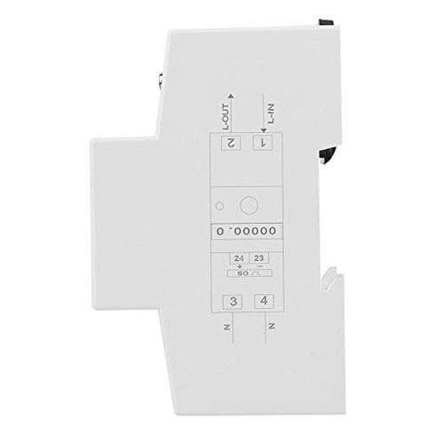Single Phase Energy Meter, 5-80A 230V 50Hz LCD KWh Watt Meter, DDS015