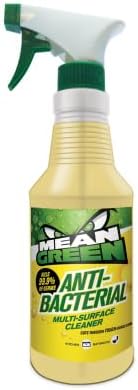 32 Oz (Pack 1), 40002 Mean Green Anti-Bacterial Multi-Surface Cleaner Lemon Scented, clear, Fl