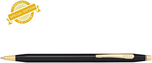 Cross Limited Collection Classic Century Pearlescent Black PVD Barrel and Gold Appointments Ballpoint Pen