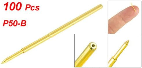 uxcell 0.3mm Dia Spear Tip Spring Loaded Test Probes Pins 100 Pcs