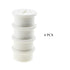 HAHIYO 4Pcs 0.8Inch White Flexible Rubber Desk Grommet, Wire Management Cord Hole Cover for Office Home