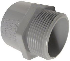 Cantex Pvc Male Terminal Adapter Threaded 1 " Ul Schedule 13 Bulk by Cantex