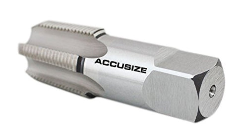 Accusize Industrial Tools 3/4'' to 14 H.S.S. Taper Pipe Tap-Npt, 3-1/4'' Oal, 1-3/8'' Thread Length, American Standard