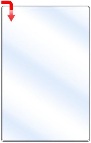 StoreSMART - Peel & Stick Pocket, 6" x 9 1/2" Open Short Side, 25-Pack Clear Vinyl Plastic