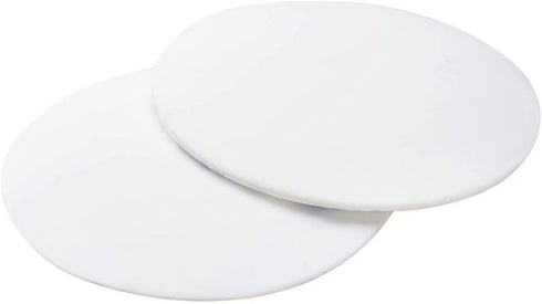 Door Knob Wall Shield, Large White Round Soft Door Stopper Wall Protector, Self Adhesive Door Handle Bumper 2 PCS