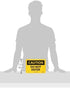 NMC C135R OSHA Sign, "CAUTION - DO NOT ENTER", 10" x 7", Rigid Plastic, Black on Yellow