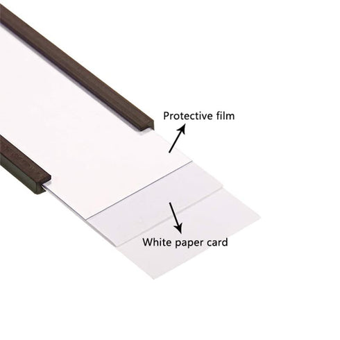 C Channel Magnetic Label Holders, 1x2 Inch with Paper Inserts, Pack of 100 for File Cabinet Labels