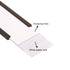 C Channel Magnetic Label Holders, 1x2 Inch with Paper Inserts, Pack of 100 for File Cabinet Labels