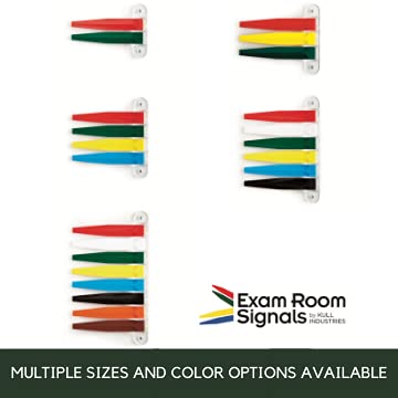 4 7-Inch Exam Room Flag System, Medical Door Status Sign for Doctor Offices, Hospitals, Clinics, Easy Identification