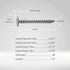 Phillips Drive Screws #8, 1 1/4" Pack of 100, 18-8 Stainless Steel Marine, Truss Head Sheet Metal - No Rust Fasteners
