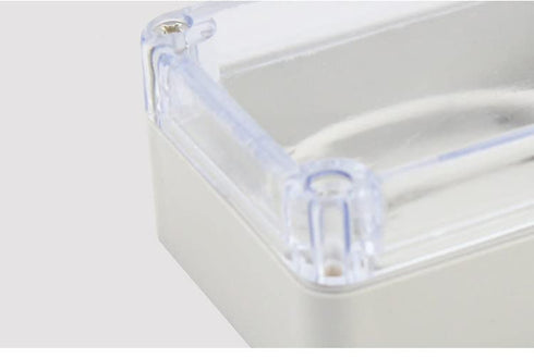 Fielect Clear Junction Box ABS Plastic Project Box, Dustproof Waterproof IP65 Electrical Project Enclosure with